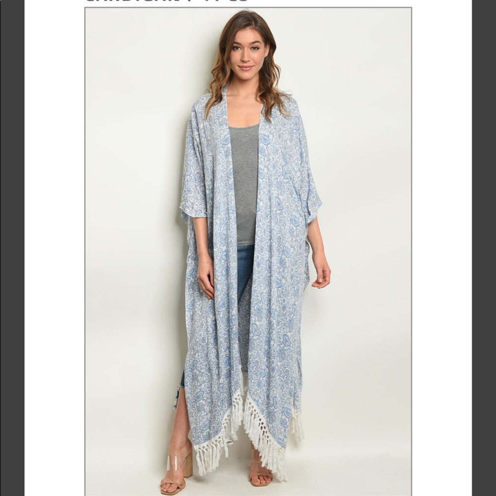 Paisley Long Cardigan